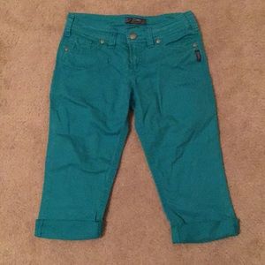 Silver Capri Jeans